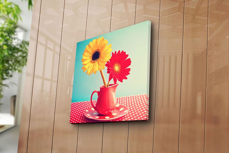 Canvasbilde Animal Flerfarget - 44x54 cm - Interiør - Maleri & posters - Lerretsbilder