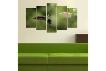 Canvasbilde Animals 5-pk Flerfarget - 22x06 cm - Interiør - Maleri & posters - Lerretsbilder