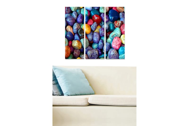 Canvasbilde Colorful 3-pk Flerfarget, 22x05 cm