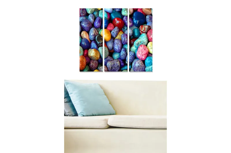 Canvasbilde Colorful 3-pk Flerfarget, 22x05 cm