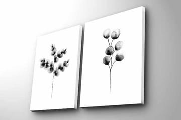 Canvasbilde Dekorativ 2 Deler - Flerfarget - Interiør - Maleri & posters - Lerretsbilder