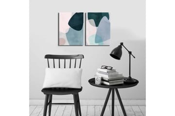 Canvasbilde Dekorativ 2 Deler - Flerfarget - Interiør - Maleri & posters - Lerretsbilder