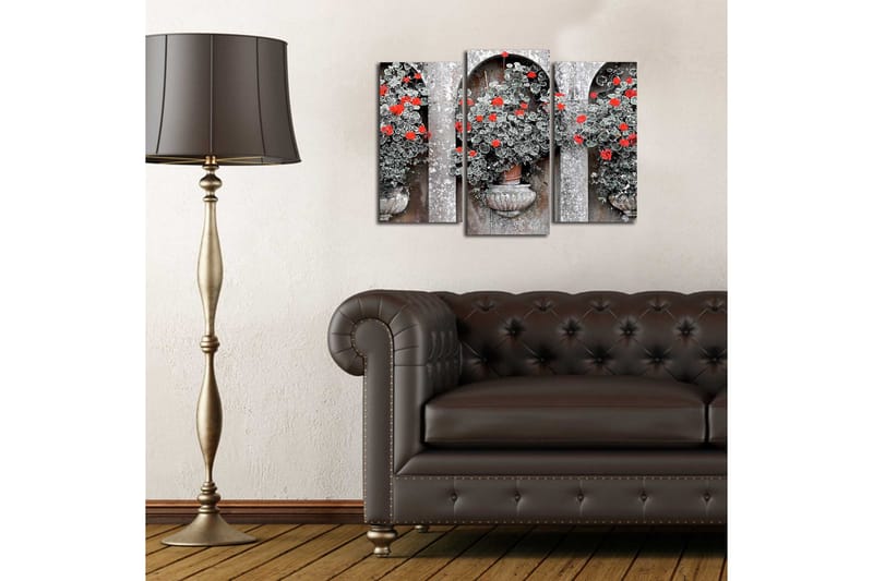 Canvasbilde Dekorativ 3 Deler - Flerfarget - Interiør - Maleri & posters - Lerretsbilder