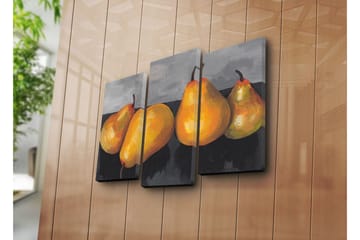 Canvasbilde Dekorativ 3 Deler - Flerfarget - Interiør - Maleri & posters - Lerretsbilder