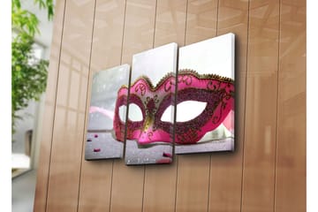 Canvasbilde Dekorativ 3 Deler - Flerfarget - Interiør - Maleri & posters - Lerretsbilder