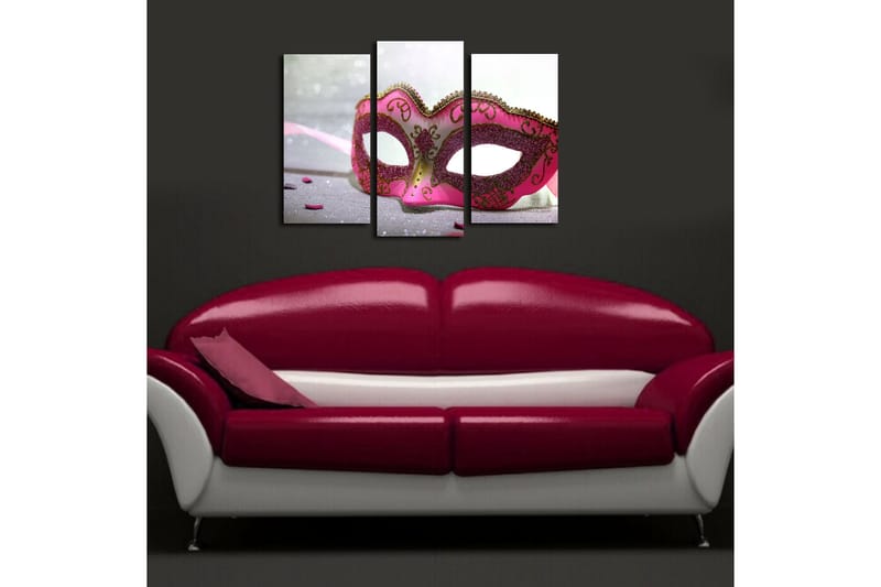Canvasbilde Dekorativ 3 Deler - Flerfarget - Interiør - Maleri & posters - Lerretsbilder