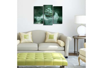 Canvasbilde Dekorativ 3 Deler - Flerfarget - Interiør - Maleri & posters - Lerretsbilder