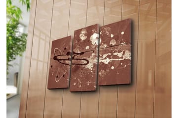 Canvasbilde Dekorativ 3 Deler - Flerfarget - Interiør - Maleri & posters - Lerretsbilder