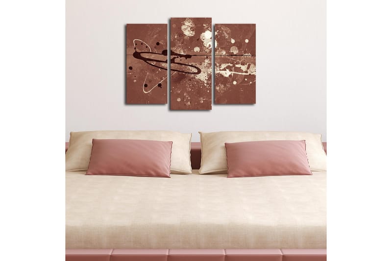 Canvasbilde Dekorativ 3 Deler - Flerfarget - Interiør - Maleri & posters - Lerretsbilder