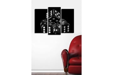 Canvasbilde Dekorativ 3 Deler - Flerfarget - Interiør - Maleri & posters - Lerretsbilder