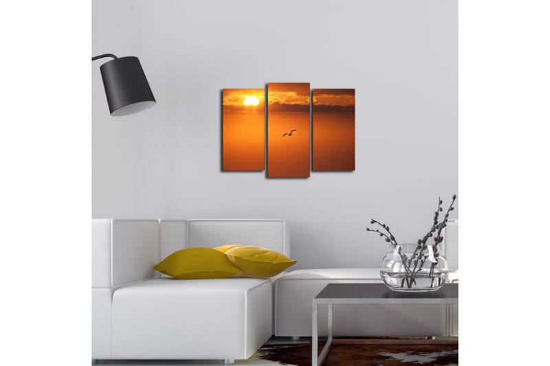 Canvasbilde Dekorativ 3 Deler - Flerfarget - Interiør - Maleri & posters - Lerretsbilder