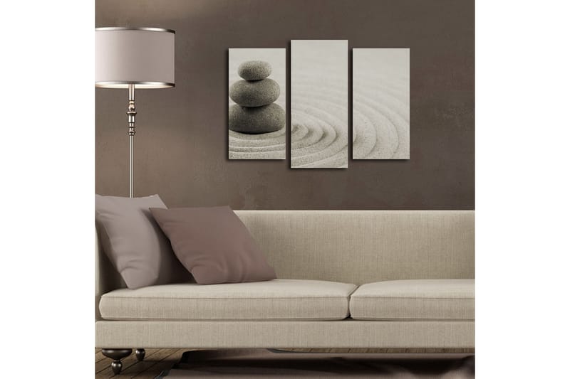 Canvasbilde Dekorativ 3 Deler - Flerfarget - Interiør - Maleri & posters - Lerretsbilder