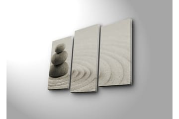 Canvasbilde Dekorativ 3 Deler - Flerfarget - Interiør - Maleri & posters - Lerretsbilder