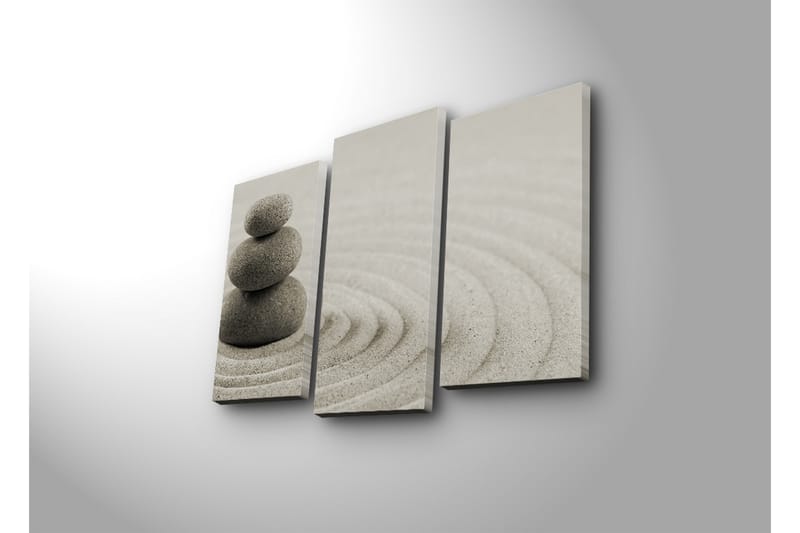 Canvasbilde Dekorativ 3 Deler - Flerfarget - Interiør - Maleri & posters - Lerretsbilder