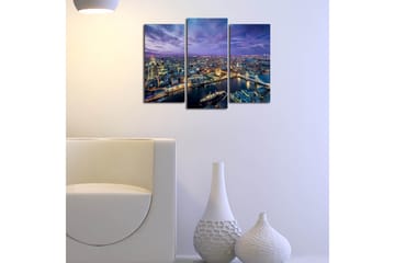 Canvasbilde Dekorativ 3 Deler - Flerfarget - Interiør - Maleri & posters - Lerretsbilder