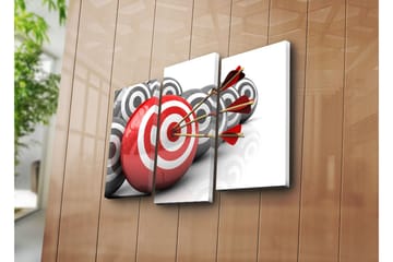 Canvasbilde Dekorativ 3 Deler - Flerfarget - Interiør - Maleri & posters - Lerretsbilder