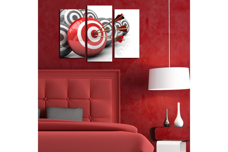 Canvasbilde Dekorativ 3 Deler - Flerfarget - Interiør - Maleri & posters - Lerretsbilder