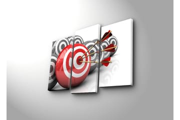 Canvasbilde Dekorativ 3 Deler - Flerfarget - Interiør - Maleri & posters - Lerretsbilder