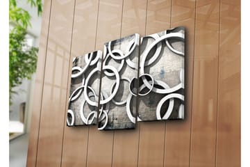 Canvasbilde Dekorativ 3 Deler - Flerfarget - Interiør - Maleri & posters - Lerretsbilder