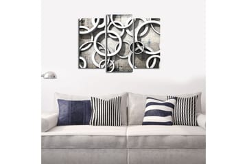 Canvasbilde Dekorativ 3 Deler - Flerfarget - Interiør - Maleri & posters - Lerretsbilder