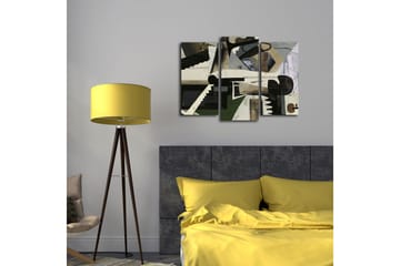 Canvasbilde Dekorativ 3 Deler - Flerfarget - Interiør - Maleri & posters - Lerretsbilder