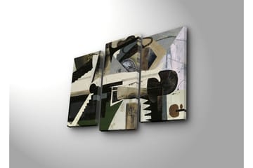 Canvasbilde Dekorativ 3 Deler - Flerfarget - Interiør - Maleri & posters - Lerretsbilder