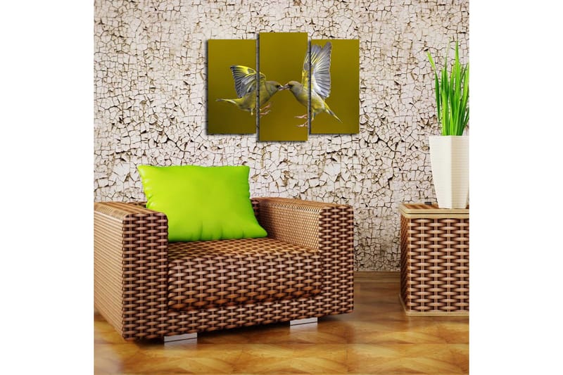 Canvasbilde Dekorativ 3 Deler - Flerfarget - Interiør - Maleri & posters - Lerretsbilder