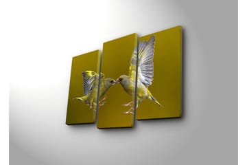 Canvasbilde Dekorativ 3 Deler - Flerfarget - Interiør - Maleri & posters - Lerretsbilder