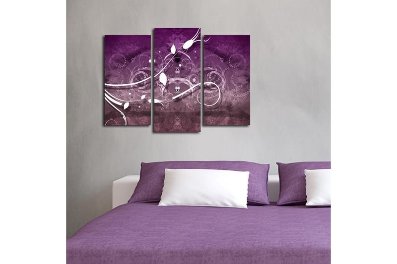 Canvasbilde Dekorativ 3 Deler - Flerfarget - Interiør - Maleri & posters - Lerretsbilder
