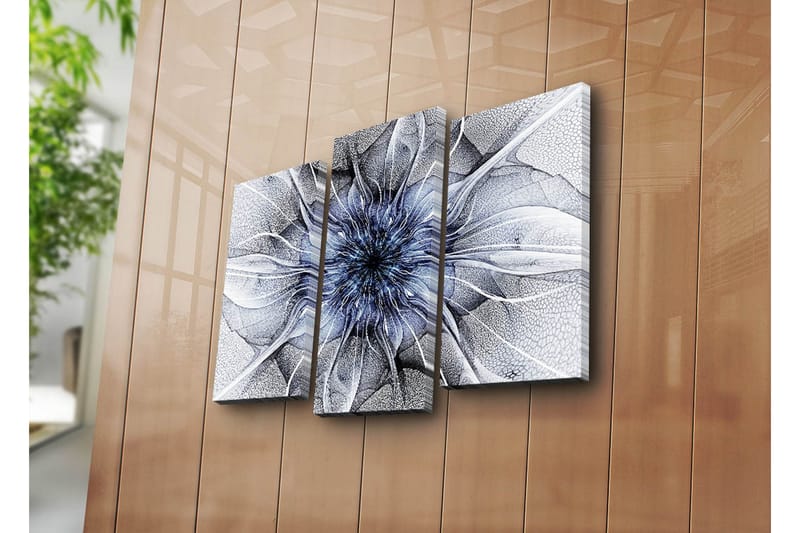 Canvasbilde Dekorativ 3 Deler - Flerfarget - Interiør - Maleri & posters - Lerretsbilder