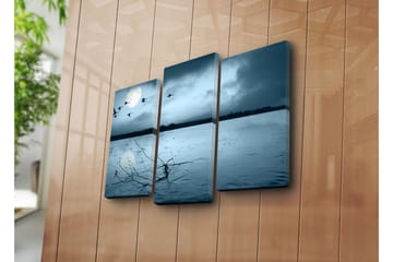 Canvasbilde Dekorativ 3 Deler - Flerfarget - Interiør - Maleri & posters - Lerretsbilder