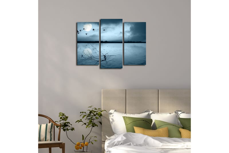 Canvasbilde Dekorativ 3 Deler - Flerfarget - Interiør - Maleri & posters - Lerretsbilder