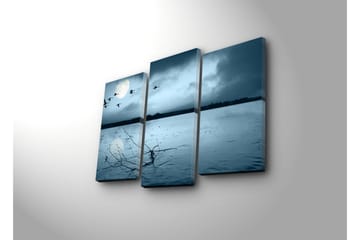 Canvasbilde Dekorativ 3 Deler - Flerfarget - Interiør - Maleri & posters - Lerretsbilder