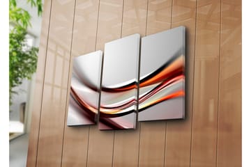 Canvasbilde Dekorativ 3 Deler - Flerfarget - Interiør - Maleri & posters - Lerretsbilder