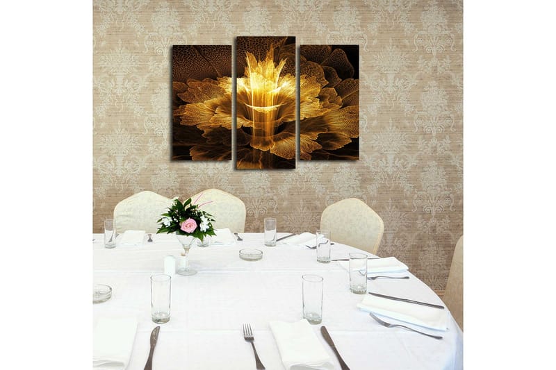 Canvasbilde Dekorativ 3 Deler - Flerfarget - Interiør - Maleri & posters - Lerretsbilder