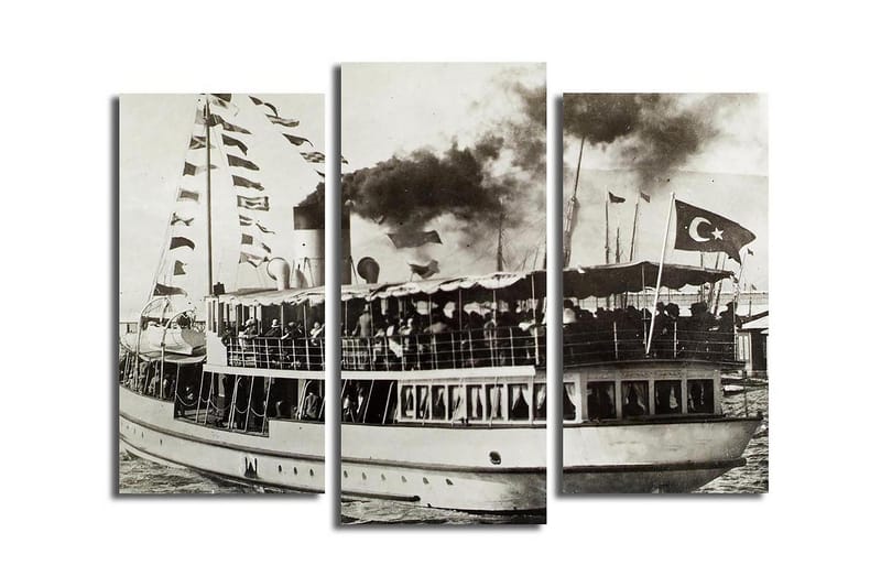 Canvasbilde Dekorativ 3 Deler - Flerfarget - Interiør - Maleri & posters - Lerretsbilder