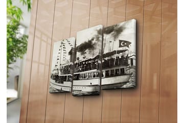 Canvasbilde Dekorativ 3 Deler - Flerfarget - Interiør - Maleri & posters - Lerretsbilder