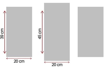 Canvasbilde Dekorativ 3 Deler - Flerfarget - Interiør - Maleri & posters - Lerretsbilder
