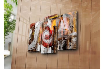 Canvasbilde Dekorativ 3 Deler - Flerfarget - Interiør - Maleri & posters - Lerretsbilder