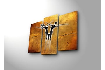 Canvasbilde Dekorativ 3 Deler - Flerfarget - Interiør - Maleri & posters - Lerretsbilder