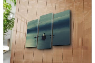 Canvasbilde Dekorativ 3 Deler - Flerfarget - Interiør - Maleri & posters - Lerretsbilder