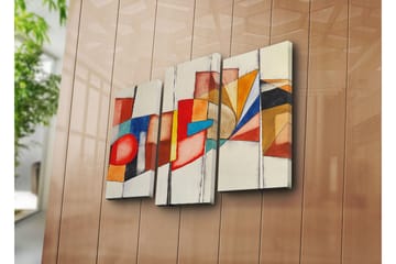 Canvasbilde Dekorativ 3 Deler - Flerfarget - Interiør - Maleri & posters - Lerretsbilder