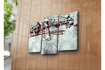 Canvasbilde Dekorativ 3 Deler - Flerfarget - Interiør - Maleri & posters - Lerretsbilder