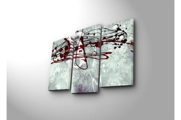 Canvasbilde Dekorativ 3 Deler - Flerfarget - Interiør - Maleri & posters - Lerretsbilder
