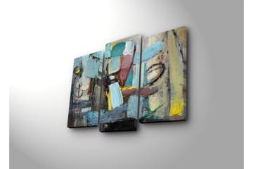 Canvasbilde Dekorativ 3 Deler - Flerfarget - Interiør - Maleri & posters - Lerretsbilder