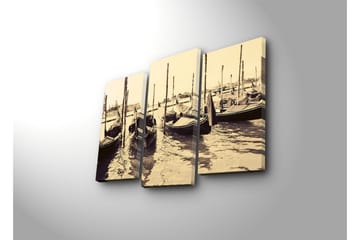 Canvasbilde Dekorativ 3 Deler - Flerfarget - Interiør - Maleri & posters - Lerretsbilder