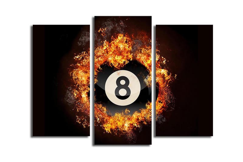 Canvasbilde Dekorativ 3 Deler - Flerfarget - Interiør - Maleri & posters - Lerretsbilder