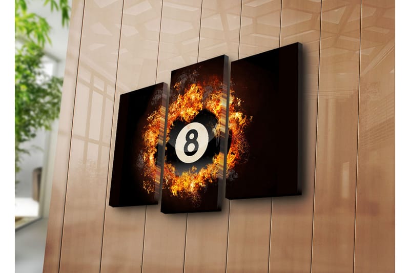 Canvasbilde Dekorativ 3 Deler - Flerfarget - Interiør - Maleri & posters - Lerretsbilder