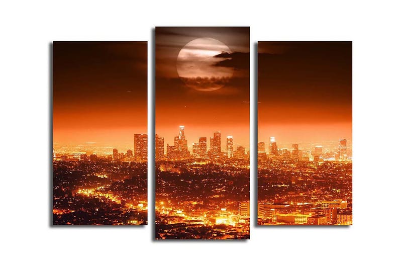 Canvasbilde Dekorativ 3 Deler - Flerfarget - Interiør - Maleri & posters - Lerretsbilder