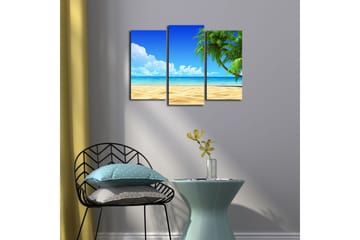 Canvasbilde Dekorativ 3 Deler - Flerfarget - Interiør - Maleri & posters - Lerretsbilder